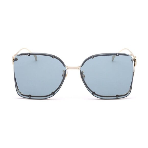 NEW GUCCI SUNGLASSES GUCCI GG1713SA 001 GOLD/GREY EYEWEAR - Picture 3 of 4